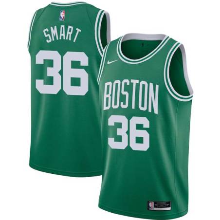 Green Marcus Smart Twill Basketball Jersey -Celtics #36 Smart Twill Jerseys, FREE SHIPPING