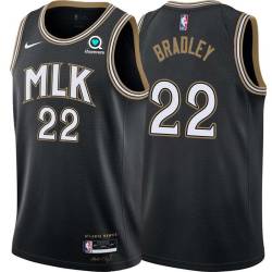 Black_City Dudley Bradley Hawks #22 Twill Basketball Jersey FREE SHIPPING