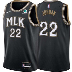 Black_City Reggie Jordan Hawks #22 Twill Basketball Jersey FREE SHIPPING