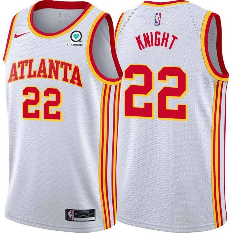 White Brevin Knight Hawks #22 Twill Basketball Jersey FREE SHIPPING