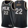 Black_City Brevin Knight Hawks #22 Twill Basketball Jersey FREE SHIPPING