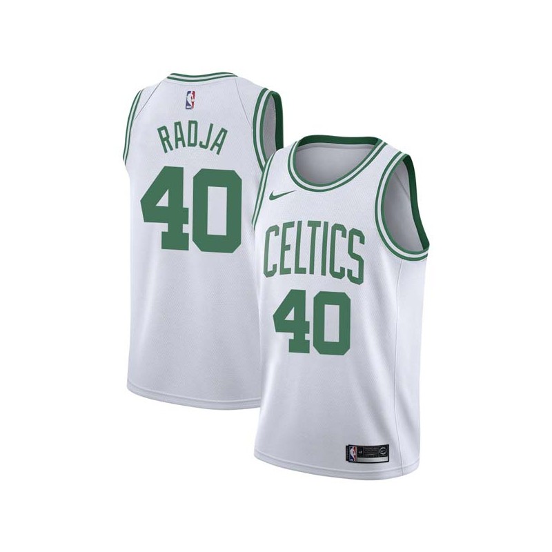 White Dino Radja Twill Basketball Jersey -Celtics #40 Radja Twill Jerseys, FREE SHIPPING