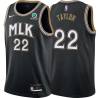 Black_City Isaiah Taylor Hawks #22 Twill Basketball Jersey FREE SHIPPING