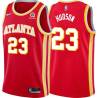 Torch_Red Lou Hudson Hawks #23 Twill Basketball Jersey FREE SHIPPING