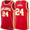 Torch_Red Chris Harris Hawks #24 Twill Basketball Jersey FREE SHIPPING