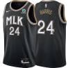 Black_City Chris Harris Hawks #24 Twill Basketball Jersey FREE SHIPPING