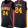 Black Jack McMahon Hawks #24 Twill Basketball Jersey FREE SHIPPING