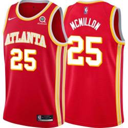 Torch_Red Shellie McMillon Hawks #25 Twill Basketball Jersey FREE SHIPPING