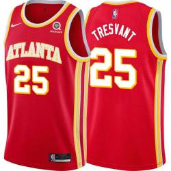 Torch_Red John Tresvant Hawks #25 Twill Basketball Jersey FREE SHIPPING