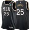 Black_City Erick Dampier Hawks #25 Twill Basketball Jersey FREE SHIPPING