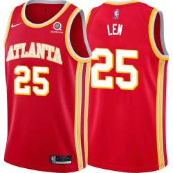 Torch_Red Alex Len Hawks #25 Twill Basketball Jersey FREE SHIPPING