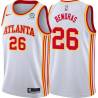 White Irv Bemoras Hawks #26 Twill Basketball Jersey FREE SHIPPING