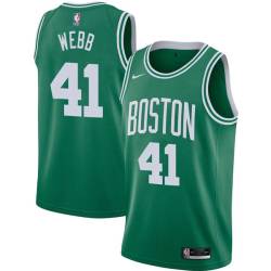 Green Marcus Webb Twill Basketball Jersey -Celtics #41 Webb Twill Jerseys, FREE SHIPPING