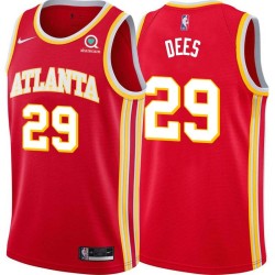 Torch_Red Archie Dees Hawks #29 Twill Basketball Jersey FREE SHIPPING