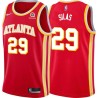 Torch_Red Paul Silas Hawks #29 Twill Basketball Jersey FREE SHIPPING