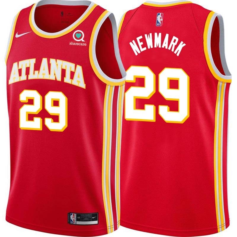 Torch_Red Dave Newmark Hawks #29 Twill Basketball Jersey FREE SHIPPING