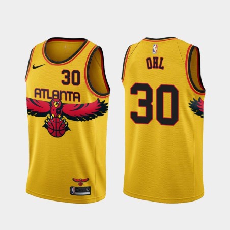 Yellow_City Don Ohl Hawks #30 Twill Basketball Jersey FREE SHIPPING