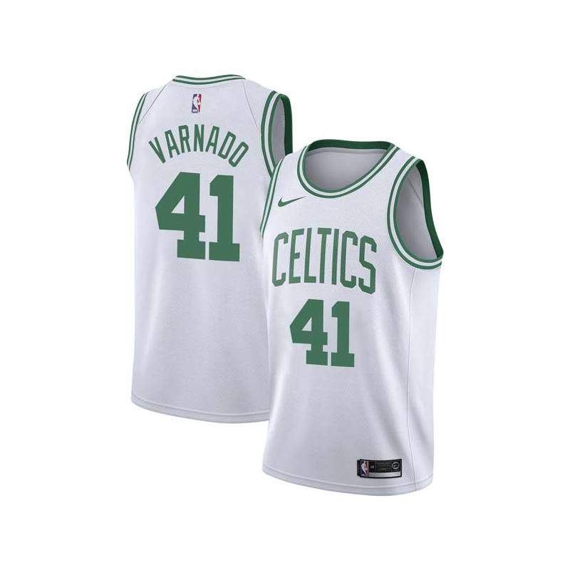 White Jarvis Varnado Twill Basketball Jersey -Celtics #41 Varnado Twill Jerseys, FREE SHIPPING