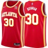 Torch_Red Ira Bowman Hawks #30 Twill Basketball Jersey FREE SHIPPING