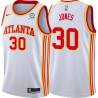 White Dahntay Jones Hawks #30 Twill Basketball Jersey FREE SHIPPING