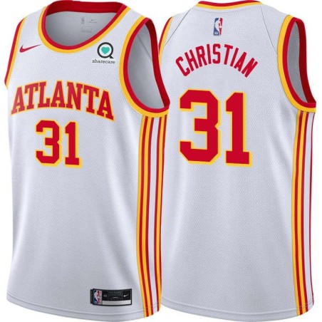 White Bob Christian Hawks #31 Twill Basketball Jersey FREE SHIPPING