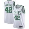 White Jerome Anderson Twill Basketball Jersey -Celtics #42 Anderson Twill Jerseys, FREE SHIPPING