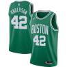 Green Jerome Anderson Twill Basketball Jersey -Celtics #42 Anderson Twill Jerseys, FREE SHIPPING