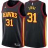 Black Jason Terry Hawks #31 Twill Basketball Jersey FREE SHIPPING