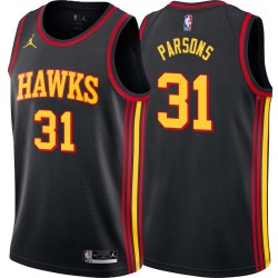 Black Chandler Parsons Hawks #31 Twill Basketball Jersey FREE SHIPPING