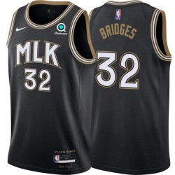 Black_City Bill Bridges Hawks #32 Twill Basketball Jersey FREE SHIPPING