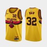 Yellow_City Boris Diaw Hawks #32 Twill Basketball Jersey FREE SHIPPING