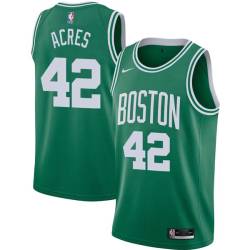 Green Mark Acres Twill Basketball Jersey -Celtics #42 Acres Twill Jerseys, FREE SHIPPING