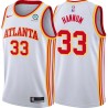 White Alex Hannum Hawks #33 Twill Basketball Jersey FREE SHIPPING