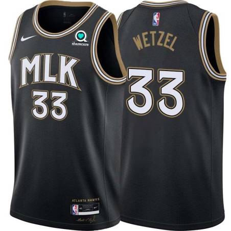 Black_City John Wetzel Hawks #33 Twill Basketball Jersey FREE SHIPPING