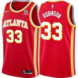 Torch_Red Truck Robinson Hawks #33 Twill Basketball Jersey FREE SHIPPING