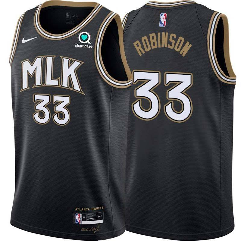 Black_City Truck Robinson Hawks #33 Twill Basketball Jersey FREE SHIPPING