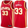 Torch_Red Michael Bradley Hawks #33 Twill Basketball Jersey FREE SHIPPING