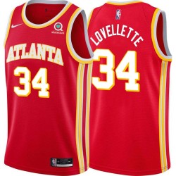 Torch_Red Clyde Lovellette Hawks #34 Twill Basketball Jersey FREE SHIPPING