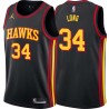 Black John Long Hawks #34 Twill Basketball Jersey FREE SHIPPING