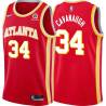 Torch_Red Tyler Cavanaugh Hawks #34 Twill Basketball Jersey FREE SHIPPING