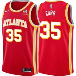 Torch_Red Antoine Carr Hawks #35 Twill Basketball Jersey FREE SHIPPING