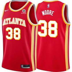 Torch_Red Mikki Moore Hawks #38 Twill Basketball Jersey FREE SHIPPING