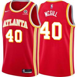 Torch_Red Bill McGill Hawks #40 Twill Basketball Jersey FREE SHIPPING