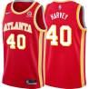 Torch_Red Antonio Harvey Hawks #40 Twill Basketball Jersey FREE SHIPPING