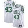 White Tony Harris Twill Basketball Jersey -Celtics #43 Harris Twill Jerseys, FREE SHIPPING