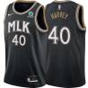 Black_City Antonio Harvey Hawks #40 Twill Basketball Jersey FREE SHIPPING