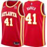 Torch_Red Tom Barker Hawks #41 Twill Basketball Jersey FREE SHIPPING