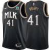 Black_City Howard Wright Hawks #41 Twill Basketball Jersey FREE SHIPPING