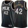 Black_City Jeff Halliburton Hawks #42 Twill Basketball Jersey FREE SHIPPING