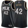 Black_City Theo Ratliff Hawks #42 Twill Basketball Jersey FREE SHIPPING